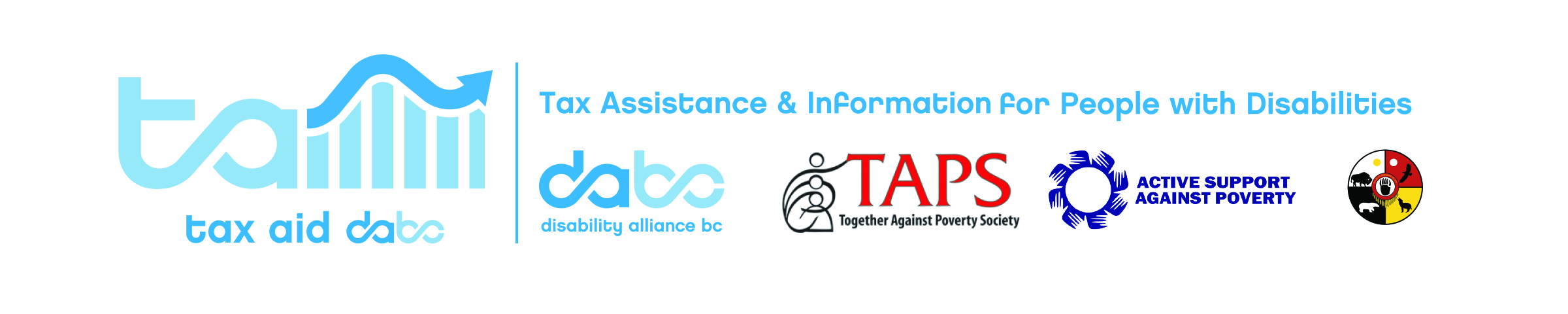Tax AID DABC logo with partners