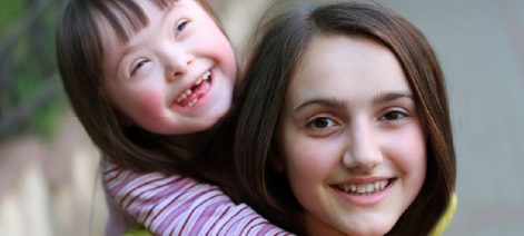 Photo of two smiling children