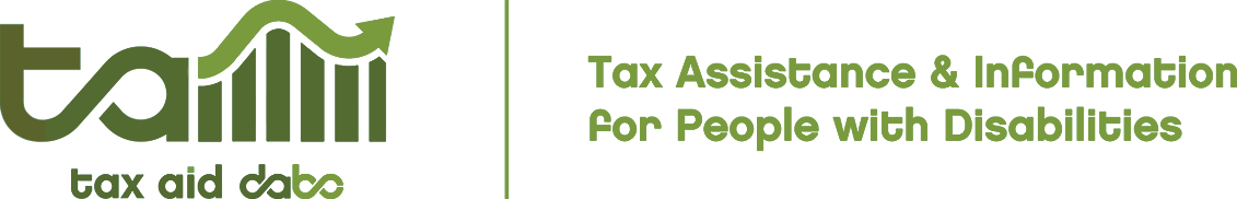 Tax AID logo, in green.